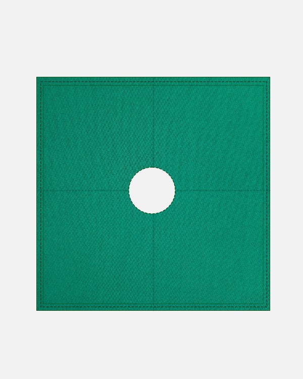 2156 녹색수술포 120*120*2겹*구멍15cm